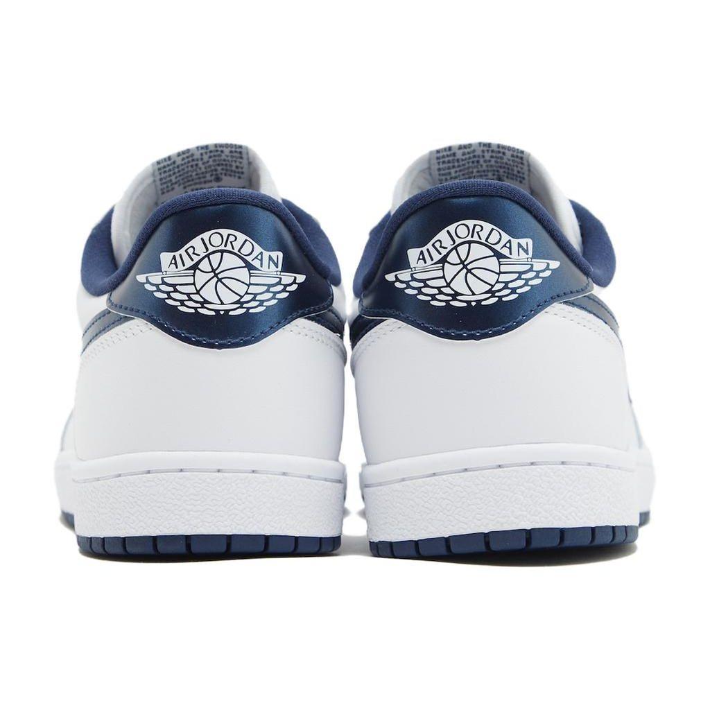 Air Jordan 1 Retro Low 85 OG Metallic Blue 2024 Herren Sneaker Weiß Summit-White Marineblau FB9933-141