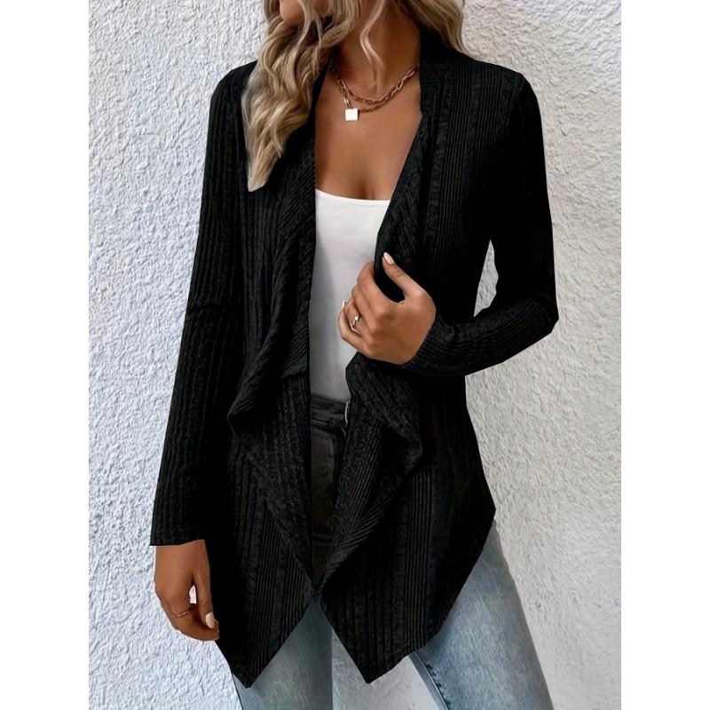 Women S Loose Long Sleeve Knit Cardigan Casual Fashion Top