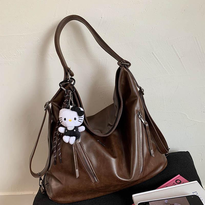 Vintage Commuter Large Capacity Women's Shoulder Bag New Multi Purpose Shoulder Bag Autumn/Winter Back Bag Tote Bag