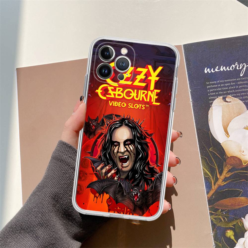 Retro Band O-Ozzy O-osbourne Fashion Transparent Phone Case For IPhone 17 Air 16 Pro Max 15 14 13 12 11Plus Shockproof Cover