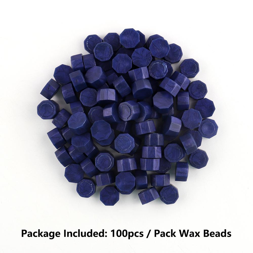100pcs Wax Seal Beads - 24 Colors Sealing Wax Beads for Making Wax Seals, Decor for Envelope Letter Wedding Invitation