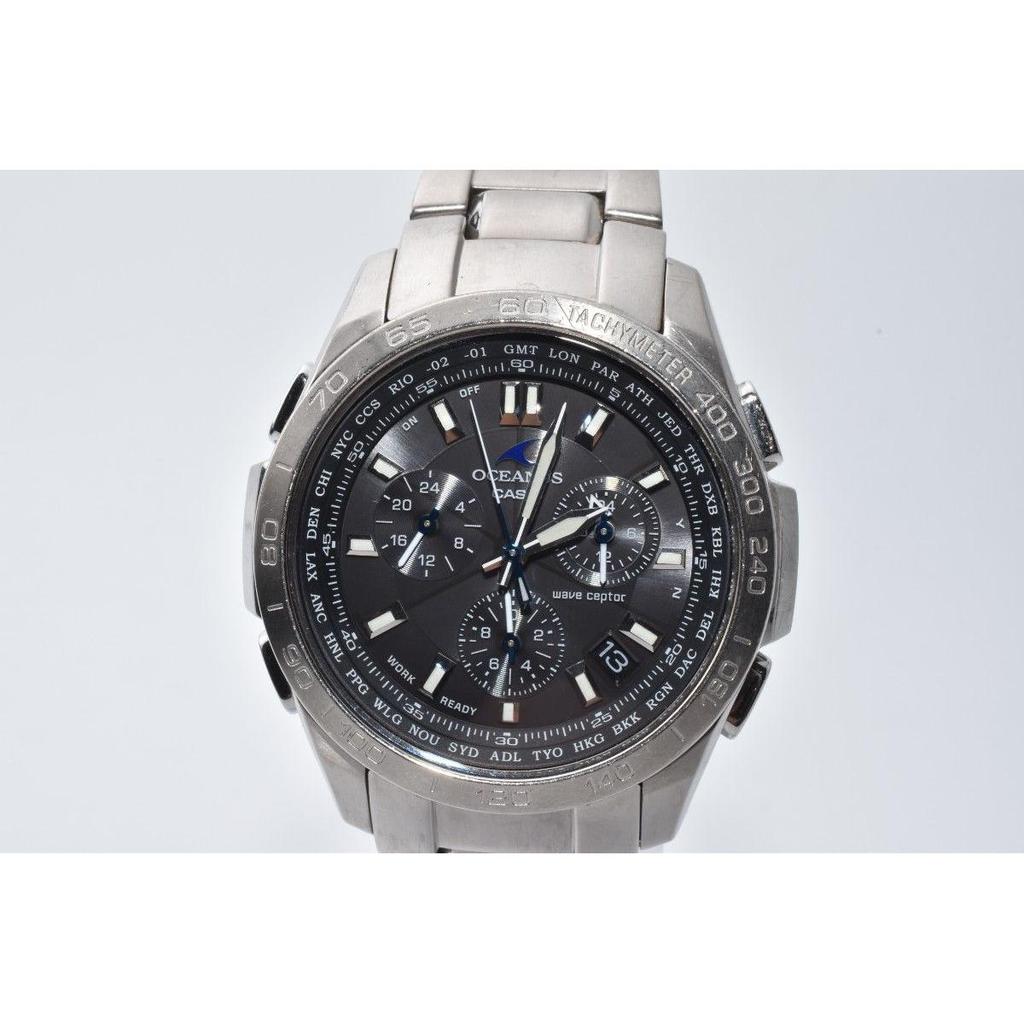 Used CASIO OCEANUS OCW-600 Radio-controlled Solar Men's Watch