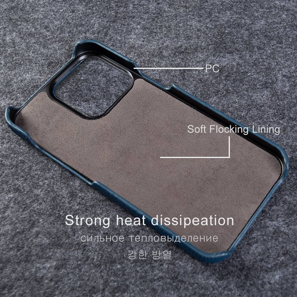 For Xiaomi 13 Case Handmade Premium Litchi Grain Genuine Leather Cases Xiaomi13 Pro Capa Retro Shockproof Phone Cover Fundas