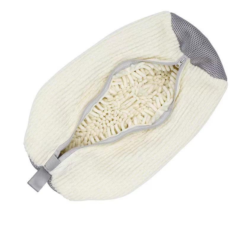 Shoe Washing Bag Washing Machine Laundry Bags Microfiber Closure Shoes Cleaning Bag Shoes Laundry Net Fluffy Fibers Sneaker