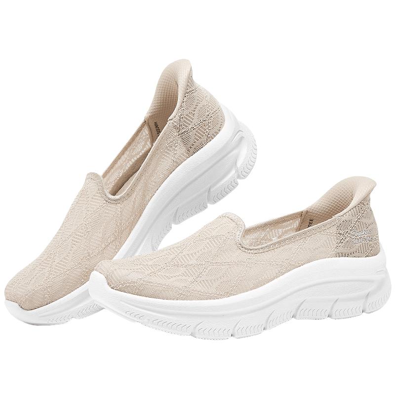 Женские дышащие модные балетки Skechers 159287 естественный