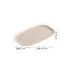 Creative Texture Ceramic Sushi Plate Oval Steamed Fish Plate Dessert Cake Plate Snack Plates Service Plates Hotel Tableware