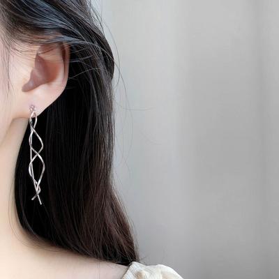 Damen Koreanischer Stil  Schlichter und Kühler Stil  Schmales Gesicht  Ohrringe  Vielseitig  und Bestie für Beste Freundin