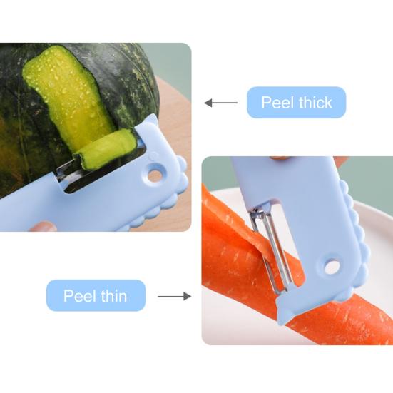 Eccellente trituratore di verdure a doppia testa per uso alimentare riutilizzabile antigraffio e antiruggine per pelapatate da ristorante