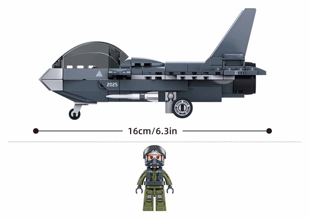 152Pcs Military Air Force Stealth Fighter Model Construction Blocks Set Educational Battle Plaything For Kids For Kids