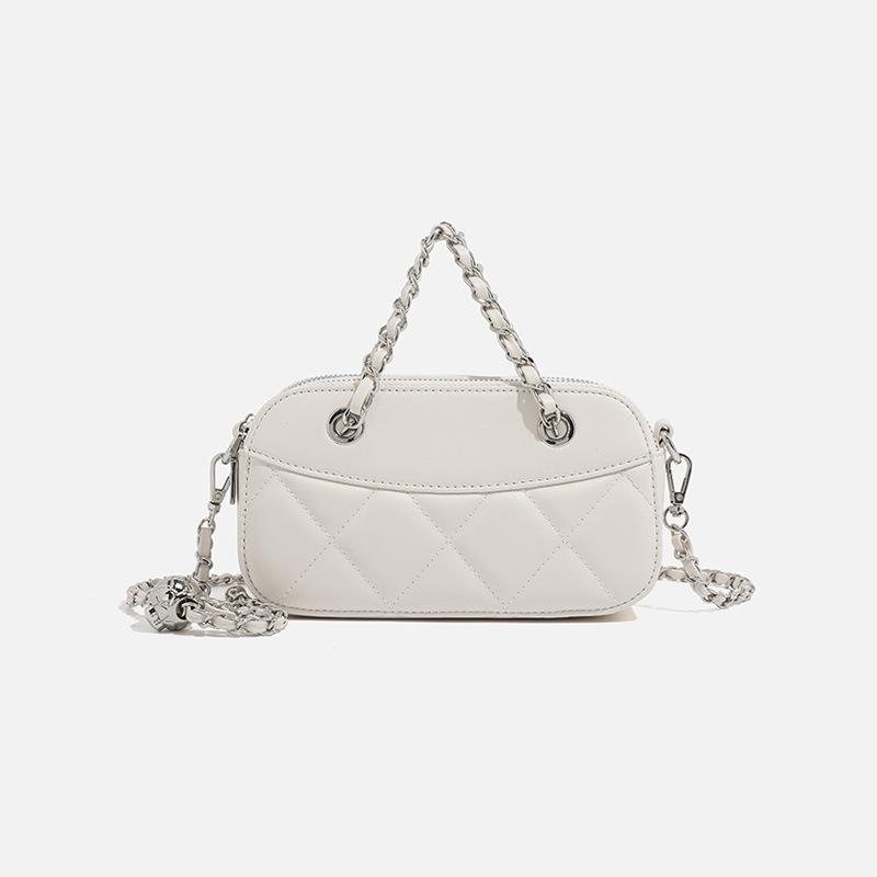 2024 Summer New Niche-Inspired Classic Quilted Chain Handbag, Shoulder and Crossbody Bag, Fashionable and Versatile Small Square Bag