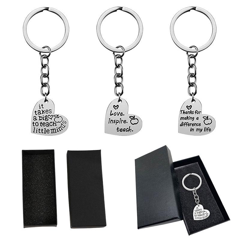 Schlüsselanhänger aus Edelstahl mit Herzmotiv – das perfekte Geschenk zum Lehrertag oder Schulabschluss