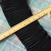 1Meter Black Lace Fabrics For Sewing Clothes Pleated Ribbons Diy Crafts Supplies Party Dress Needlework Decorative Trimmings