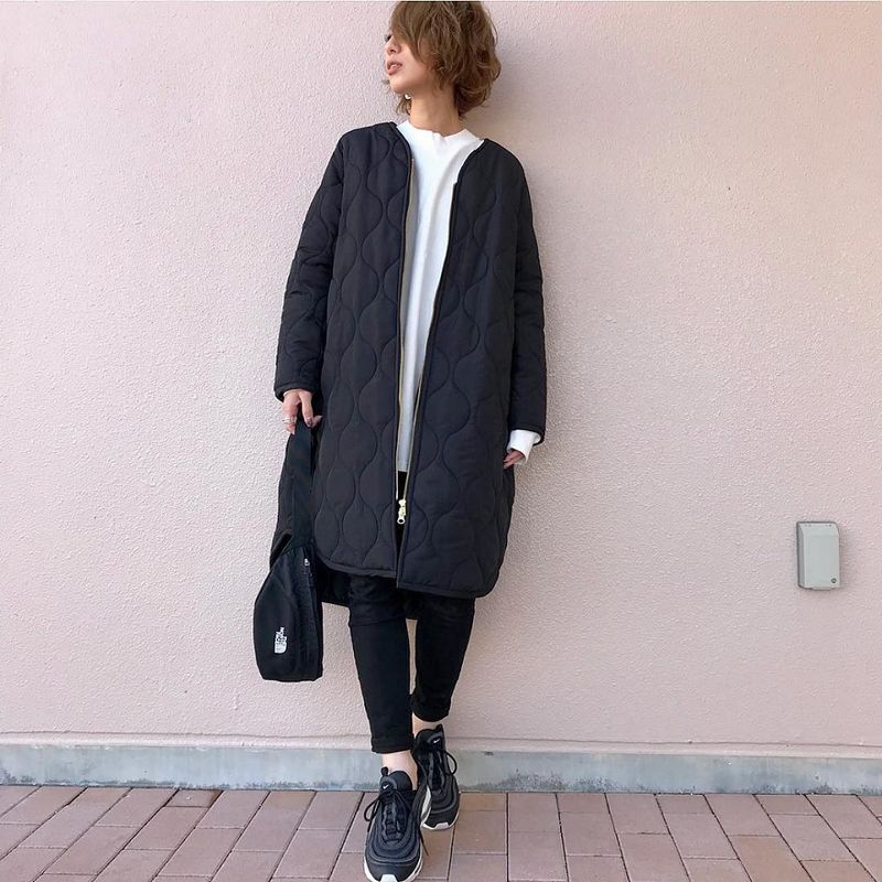 Fashion Amazon Mid Length Long Length Round Neck Coat