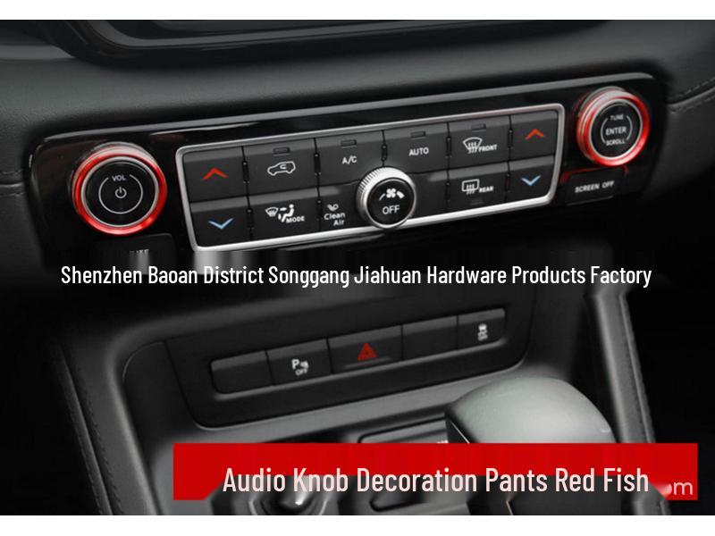 

Aluminum Decorative Ring for 18 Commander Air Conditioner & Audio Knob Enhancement 2 Audio Knobs + 1 AC Ring - Silver