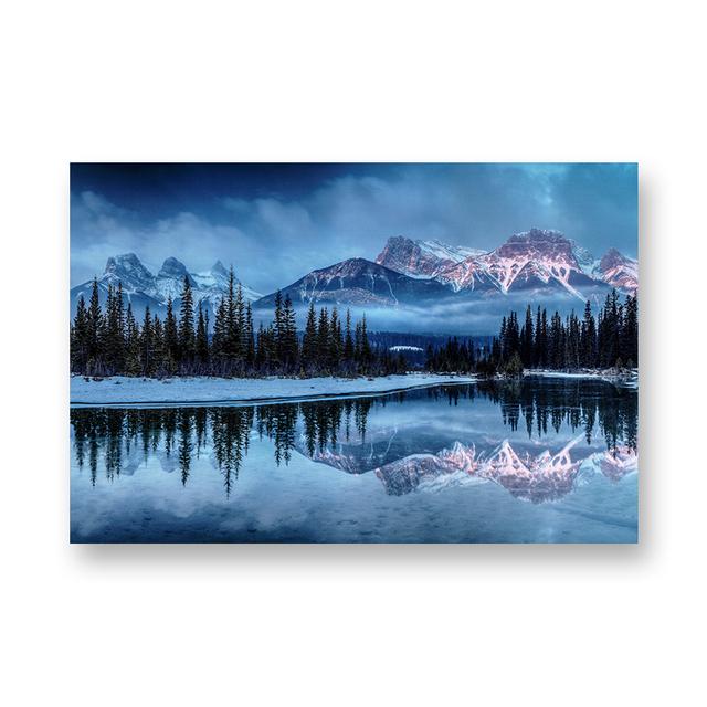 Winterlandschap Meer Foto's Canvas Schilderij Muurkunst Sneeuw Posters en Prints Muurkunst voor Woonkamer Home Decor Cuadros