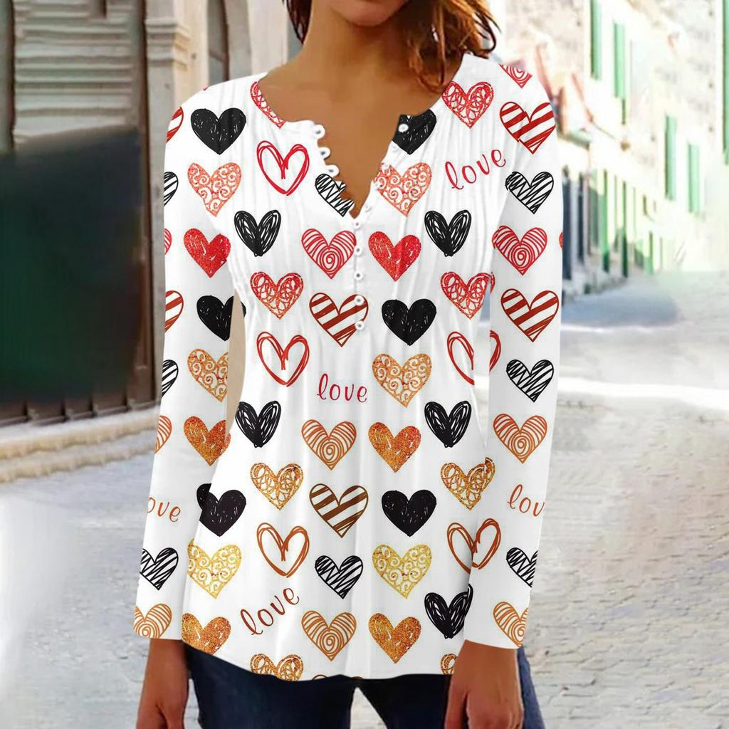 Long Sleeve Shirts For Women Fall Fashion Dressy Casual Blouses Trendy Pleated Tunic Tops For Leggings Love