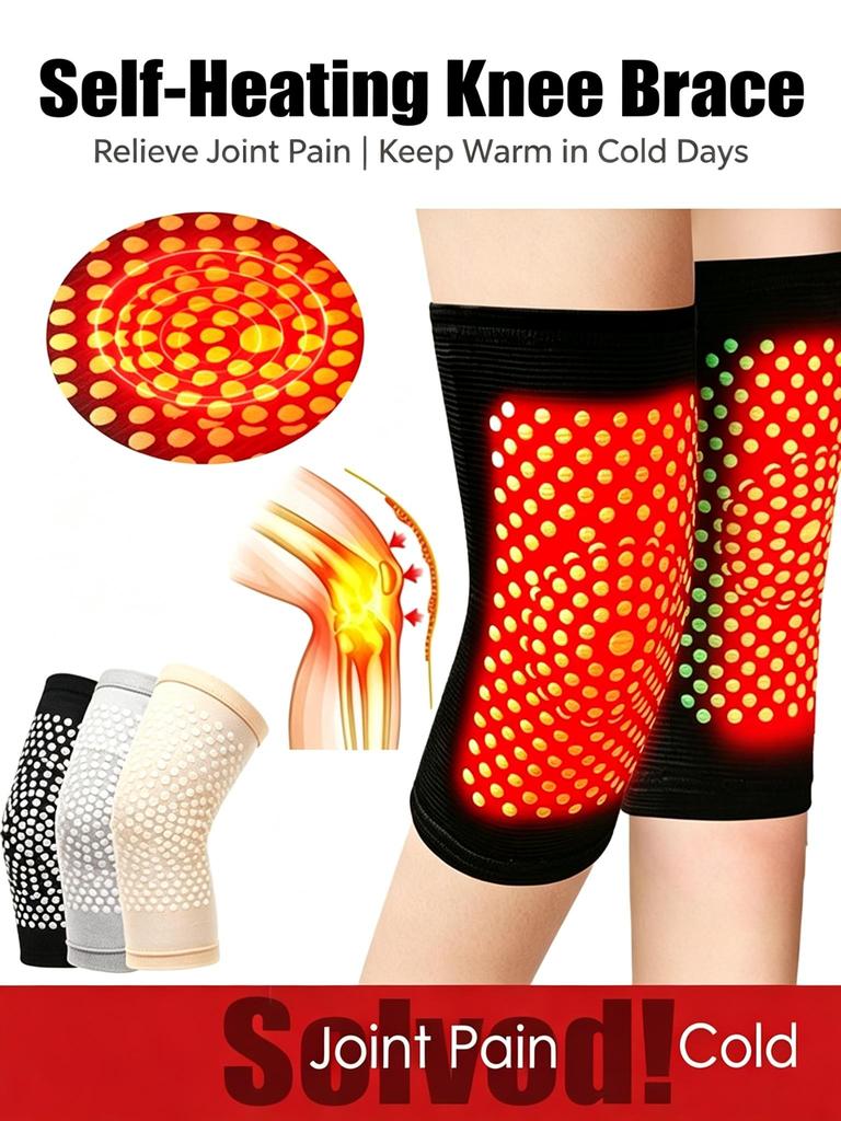 This warm, self-heating knee brace is suitable for arthritis sufferers, relieving joint pain and aiding in leg rehabilitation.