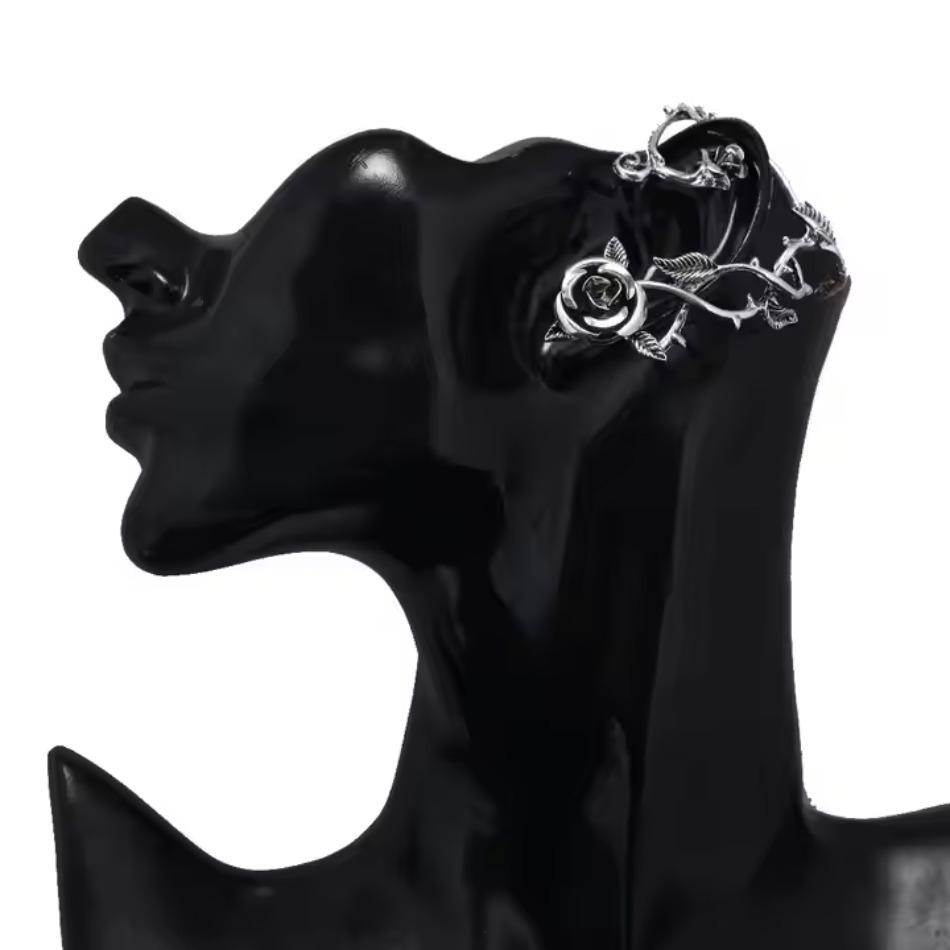 Europe And The United States Creative Earrings Rose Retro Fashion Ear Hanging Women's Ear Accessories Gift Jewelry Ornaments