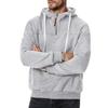 Herren Winter Hoodie Reißverschluss Halboffen Stehkragen Einfarbig Locker Pullover Sport Top Elastische Bündchen Halten Warm Alltagskleidung