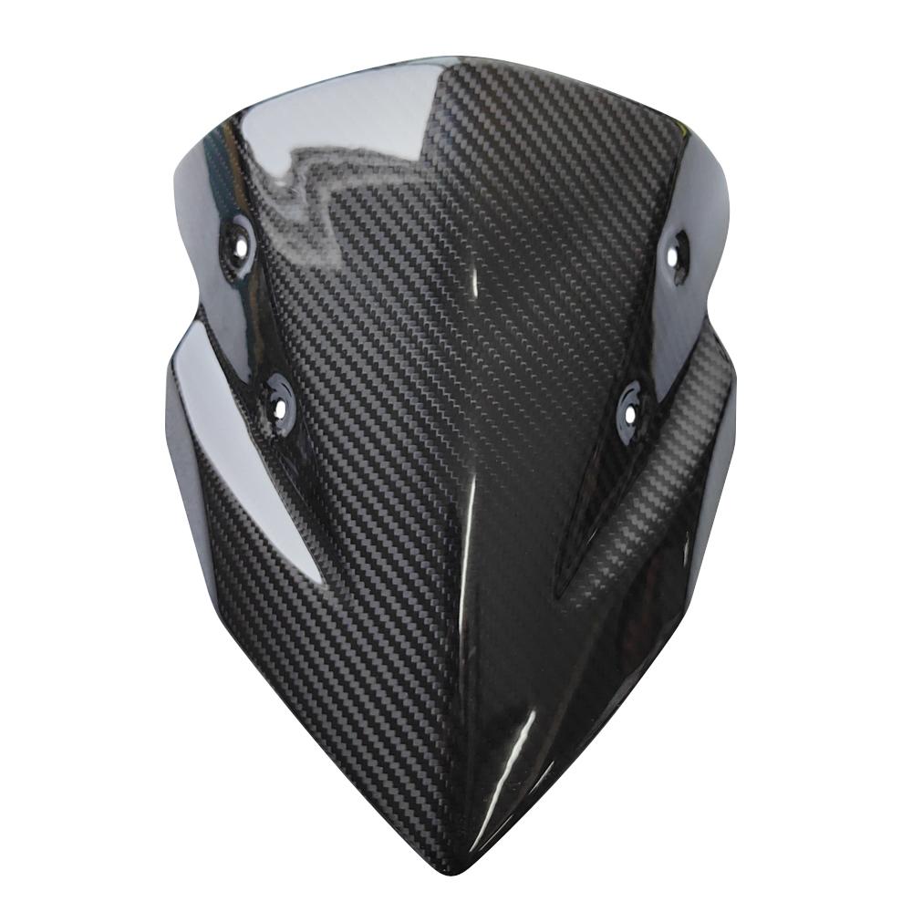 Carbon Fiber Motorcycle Windshield Fairing Trim Cover for Kawasaki Z400 2018-2022