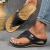 Fashion Women Orthopedic Slippers Casual Wedge Sandals Breathable Thick Sole Shoes Comfortable Clip Toe Slippers Outdoor Slides Women
