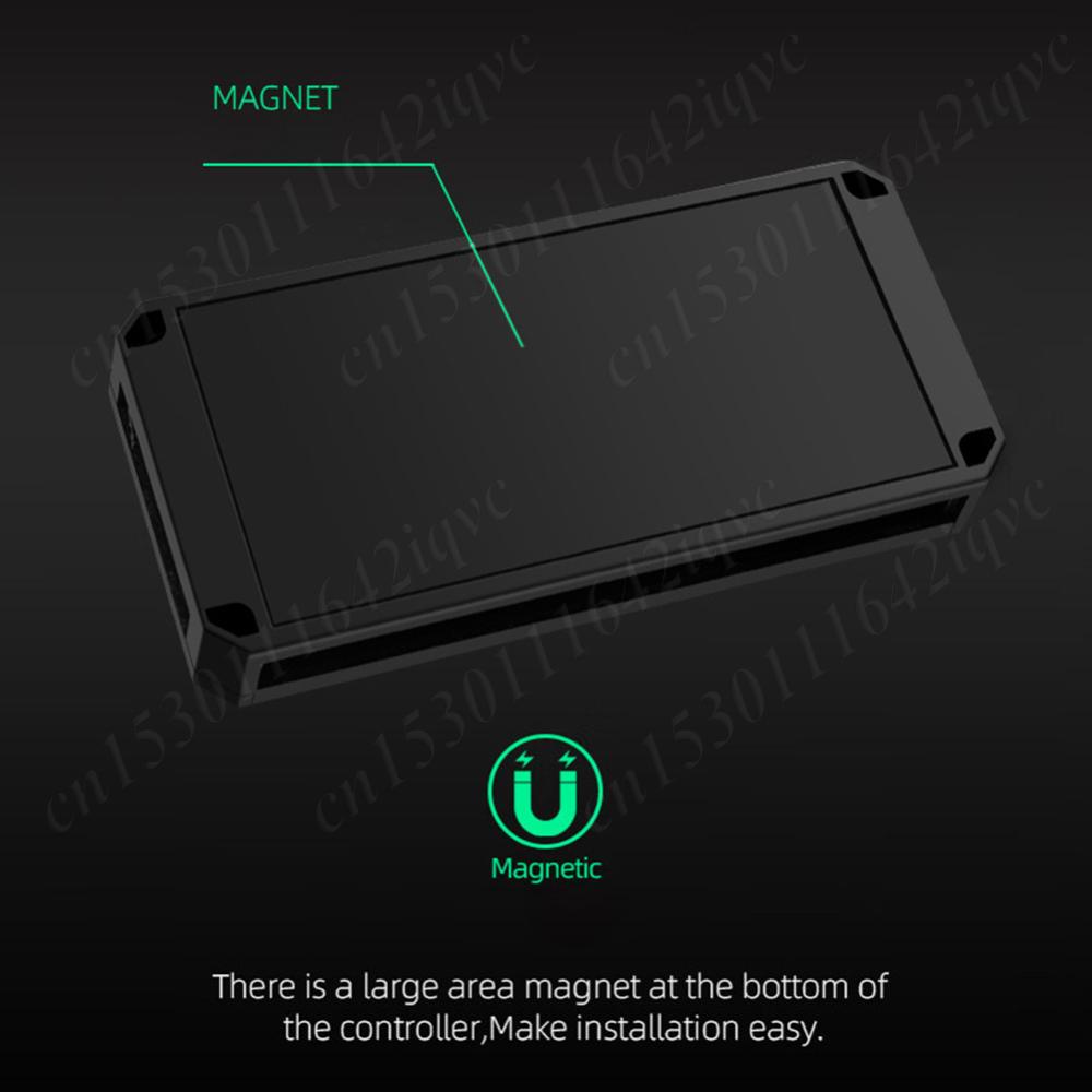 1 To 9 Ports 3 in 1 4 Pin PWM Magnetic Suction Hub with Remote PWM Magnetic Fan Hub Splitter PWM & ARGB Hub Splitter for PC Case