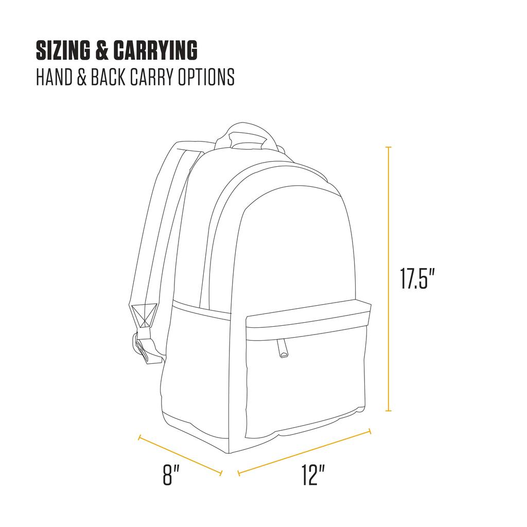 Carhartt Uni 21L Laptop Durable Waterproof Pack with Laptop Classic Backpack PFAS Free Backpack, Sleeve, (Carhartt Brown),