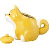 Inu Parent and Child Tea Teapot 2 18x14cm 9x7cm Dog san4576 "Shiba Set" - & Teacups, Pot (500cc), Cup (150cc), Brown, Lover's Favors,