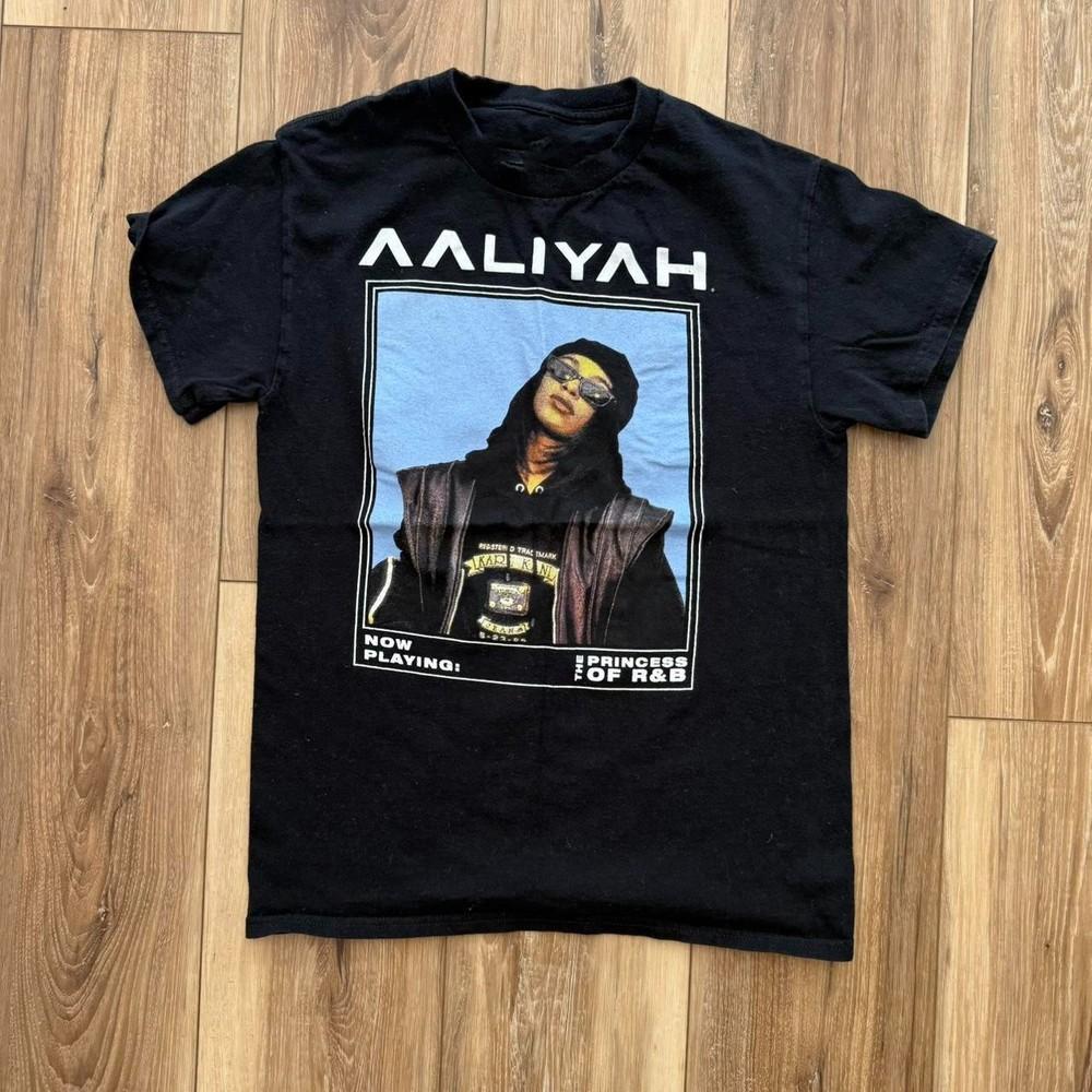 Aaliyah Princess of R&B AOP Shirt Unisex Concert S-5XL SG790 Unisex T-Shirt S