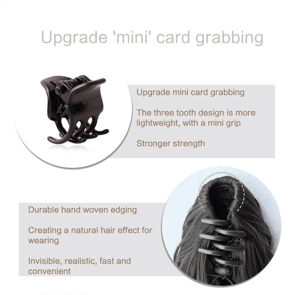 Synthetic Mini Claw Clip On Hair Extension Extension Hair For Women Color Pony Tail Hair Hairpiece Fake Hair