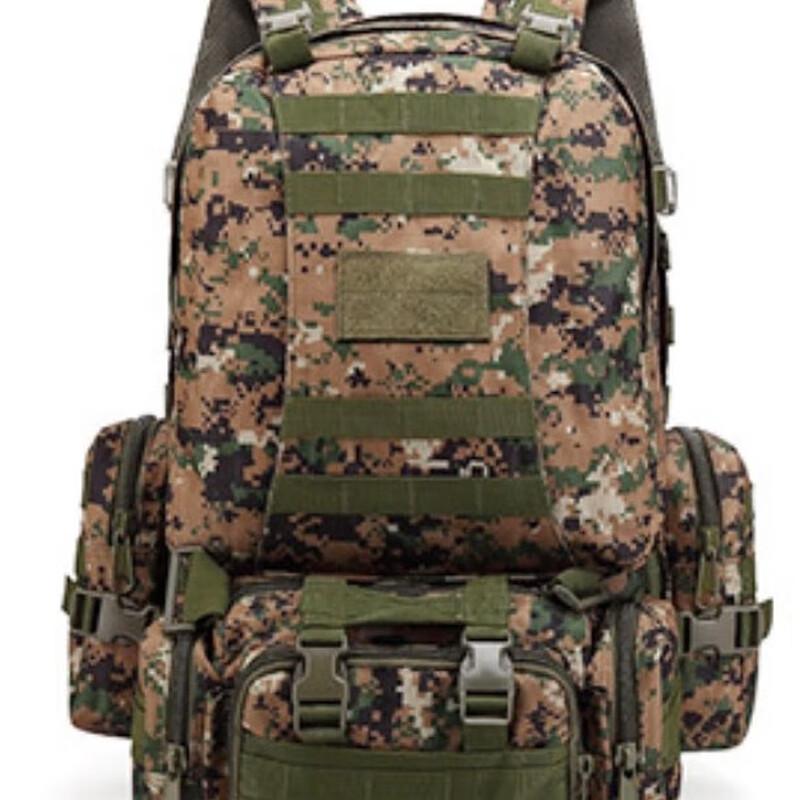 Ningzhao Waterproof Tactical Camouflage 53L Backpack