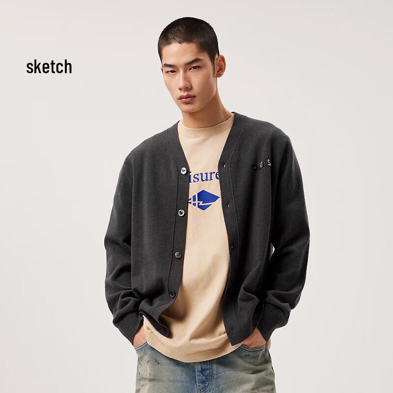 

Men s 2024 Spring V-Neck Cardigan Knitwear S