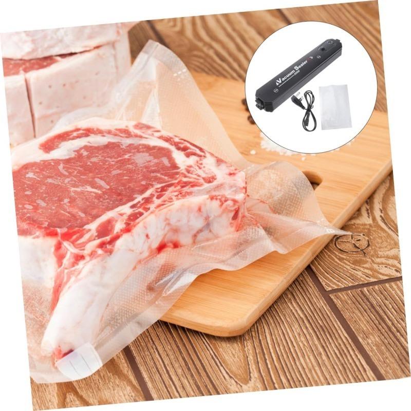 1Set Automatic Vacuum Sealer Machine Portable Food Sealing Tool with Multi Function Kitchen Sealer for Fresh Food Storage US Plug for Home Use