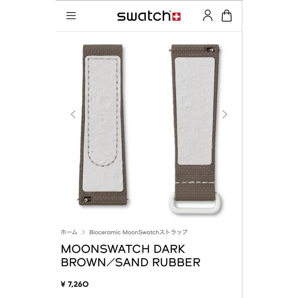 Used MoonSwatch Official Rubber Strap