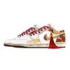 Jordan Air Jordan 1 Year Of The Horse Greetings Abrasion Resistant Low Top Vintage Basketball Shoes Men's Brown White IQ5321-121(Team529-)
