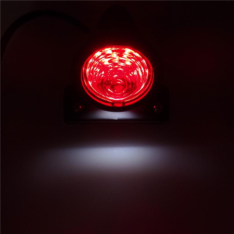 Universal Vintage Motorcycle Brake Rear Tail Light Fender Edge Red LED Lamp For Harley Touring Sportster XL 883 1200 Cafe Racer