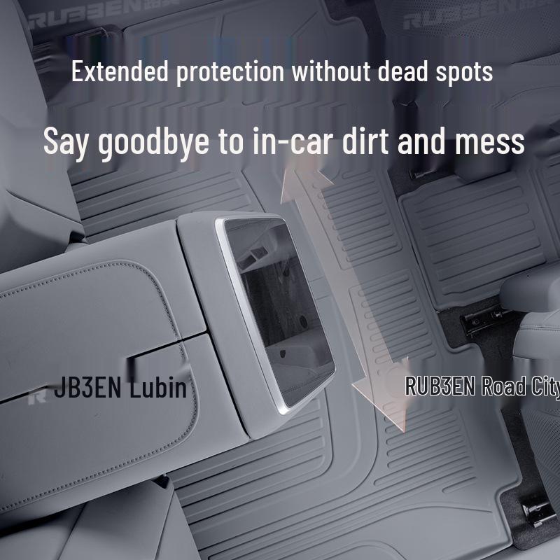 Geely Galaxy A7 Smoke-Gray TPE Full-Coverage Floor Mats, Waterproof Interior Accessories