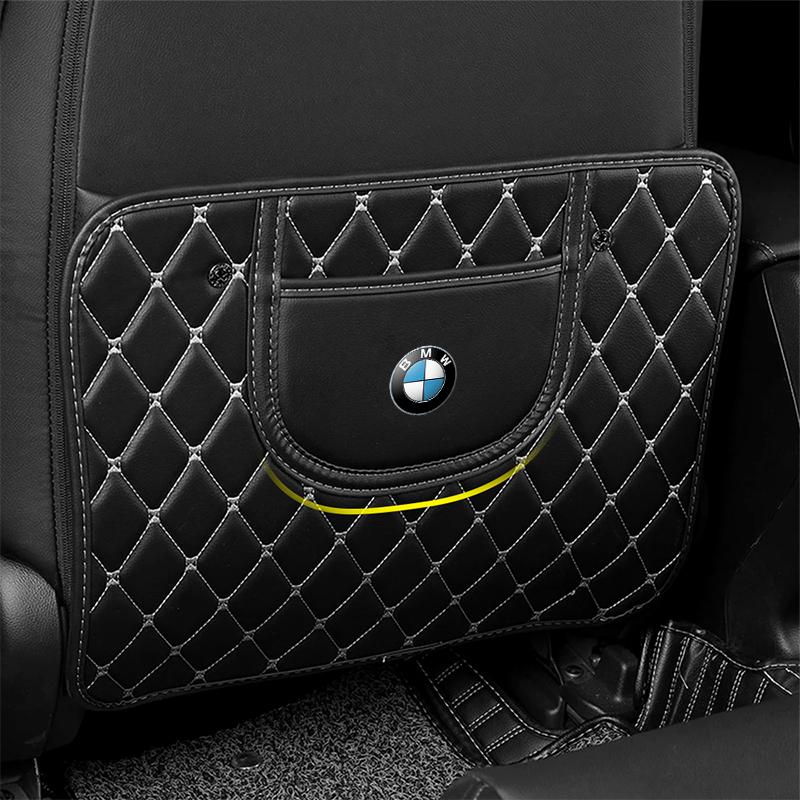 PU Lær Bil Sparkebeskyttere Auto Sete Ryggbeskytter Deksel Styling For BMW E46 E90 E60 F10 F30 F20 E39 E36 X5 E70 F25 F15 E53