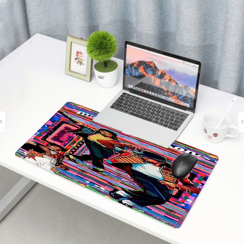 Michael Jackson Print Mouse Pad, Anti‑Slip Desktop keyboard Mat, for PC Laptop Gaming Working Daily Use, Cool Festival Surprise Gift