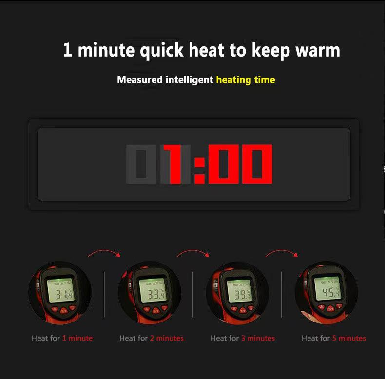 Nine-Zone USB Electric Smart Heating Vest with Carbon Fiber Warmers.