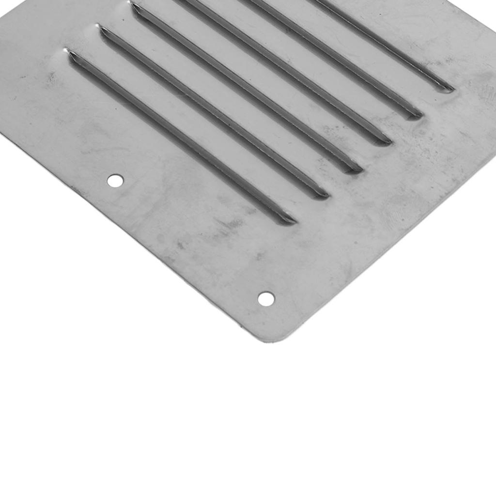 Stainless Steel Marine Boat Rectangular Louvered Air Vent Grill Ventilation Grille Cover
