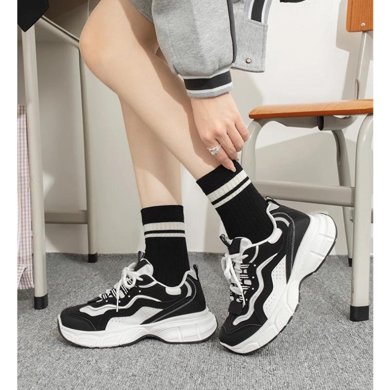 Fashion Woman Sneakers 2025 Chunky Tennis Female Thick Bottom Women's Sports Shoes Platform Ladies Casual Sneaker Fashion Running Shoes