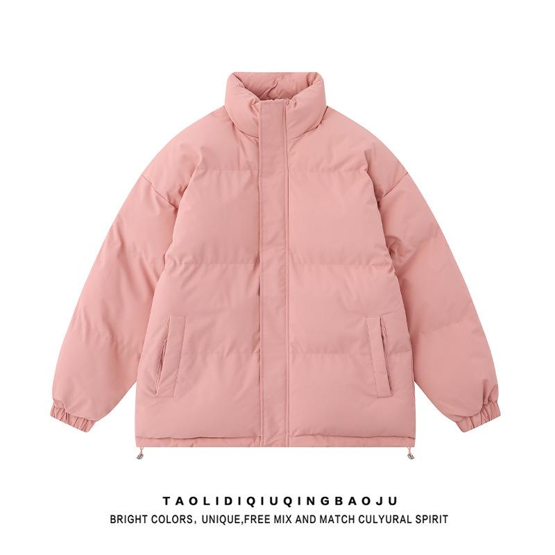 Down cotton jacket padded jacket women's 2025 autumn and winter new thickened collar collar loose and versatile student padded jacket