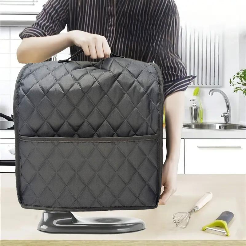 Standing Blender Dust Cover Multi-Color Quilted Diamond Pattern With Side Pocket Polyester Taffeta Appliance Protector Anti Dust