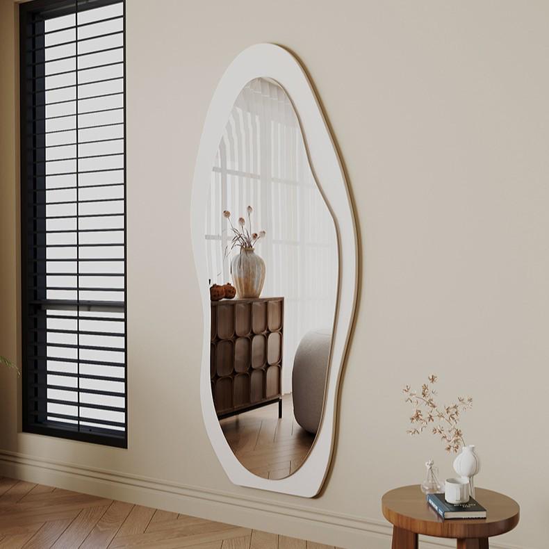 Senfu Ultra-Clear Irregular Full-Length Mirror, Wall-Mounted, Explosion-Proof for Home & Bedroom Use