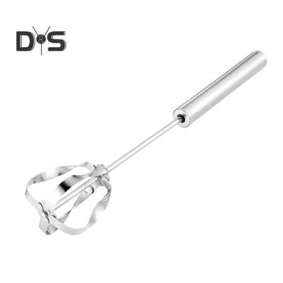 

Полуавтоматический венчик для взбивания яиц из нержавеющей стали, ручной вращающийся венчик для приготовления пищи, кухонный домашний многофункциональный ручной блендер для яичного и молочного теста S