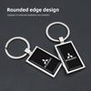 Porte-clés Pendentif Emblème de Voiture Anneau de Clé en Alliage de Zinc Pour Xforce ASX L200 Eclipse Cross Outlander Pajero Xpander EK Delica