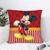 Mickey Minnie Cartoon Pillowcase Polyester Cushion Cover Decoration  Throw Pillow Case Cover Home Square 45*45cm