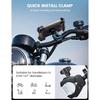 Lamicall Bike Phone Holder Mount - Motorcycle Handlebar Phone Mount Clamp, One Hand Operation, ATV Scooter Phone Clip for iPhone Air 17 16 15 Pro Max