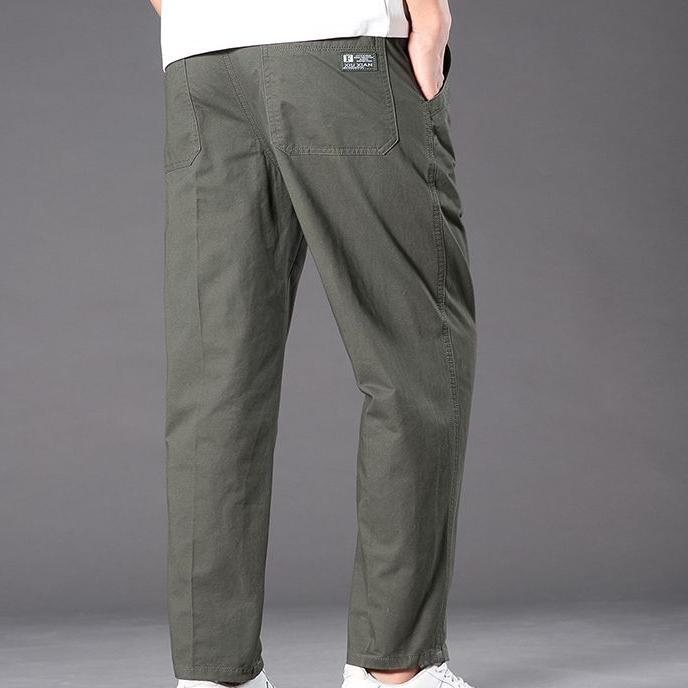 Neue Cargohose Herren Loose Straight Oversize 6XL Bekleidung Solide Vielseitige Arbeitskleidung Schwarze Joggers Baumwolle Casual Herrenhose